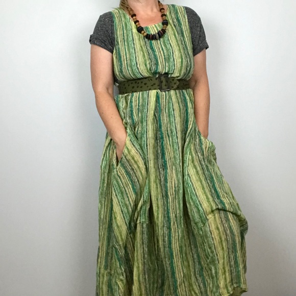 Sarah Santos Dresses & Skirts - NWT Sarah Santos Lagenlook Striped Cotton Dress